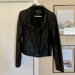 Forever 21 Faux Leather Jacket - XL